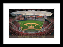 Load image into Gallery viewer, Crosley Field 1942 - Framed Print
