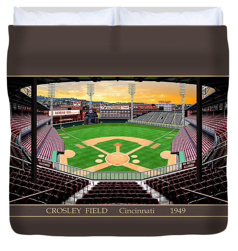 Crosley Field 1949 - Duvet Cover