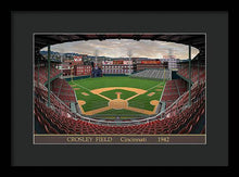 Load image into Gallery viewer, Crosley Field 1942 - Framed Print
