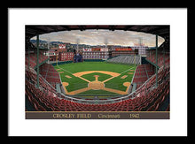 Load image into Gallery viewer, Crosley Field 1942 - Framed Print
