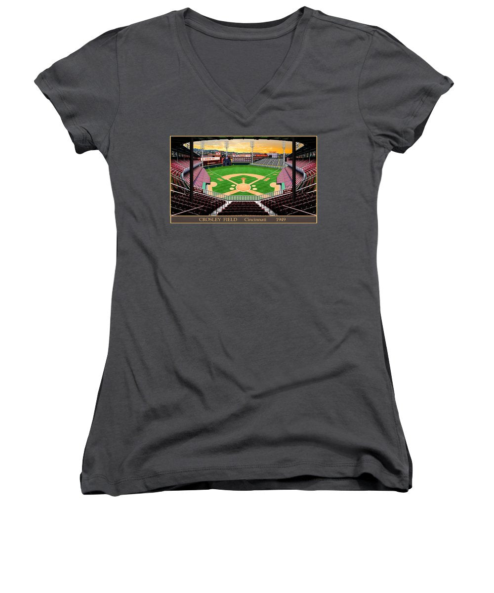 Crosley Field 1949 - Women's V-Neck
