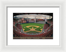 Load image into Gallery viewer, Crosley Field 1942 - Framed Print
