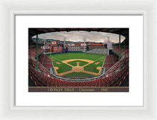 Load image into Gallery viewer, Crosley Field 1942 - Framed Print
