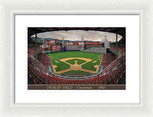 Crosley Field 1942 - Framed Print