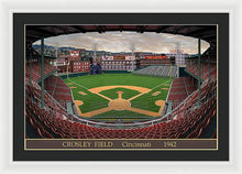 Load image into Gallery viewer, Crosley Field 1942 - Framed Print
