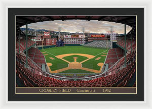 Crosley Field 1942 - Framed Print