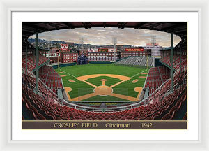 Crosley Field 1942 - Framed Print