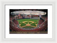 Load image into Gallery viewer, Crosley Field 1942 - Framed Print
