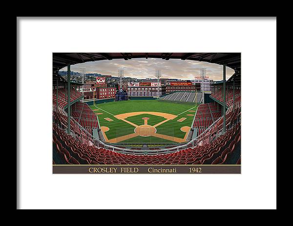 Crosley Field 1942 - Framed Print