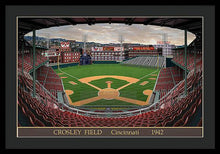 Load image into Gallery viewer, Crosley Field 1942 - Framed Print
