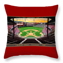 Load image into Gallery viewer, Crosley Field 1949 - Throw Pillow
