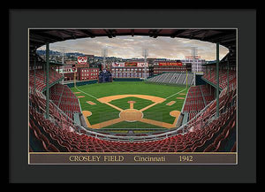 Crosley Field 1942 - Framed Print