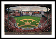 Load image into Gallery viewer, Crosley Field 1942 - Framed Print
