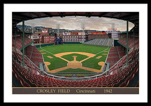 Crosley Field 1942 - Framed Print