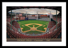 Load image into Gallery viewer, Crosley Field 1942 - Framed Print
