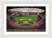 Load image into Gallery viewer, Crosley Field 1942 - Framed Print
