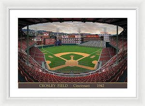 Crosley Field 1942 - Framed Print