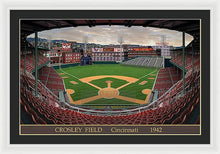 Load image into Gallery viewer, Crosley Field 1942 - Framed Print
