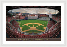 Load image into Gallery viewer, Crosley Field 1942 - Framed Print
