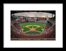 Load image into Gallery viewer, Crosley Field 1942 - Framed Print
