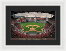 Load image into Gallery viewer, Crosley Field 1942 - Framed Print
