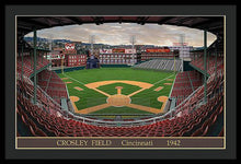 Load image into Gallery viewer, Crosley Field 1942 - Framed Print
