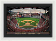 Load image into Gallery viewer, Crosley Field 1942 - Framed Print
