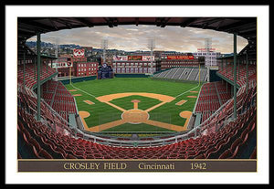 Crosley Field 1942 - Framed Print