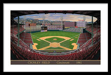 Load image into Gallery viewer, Crosley Field 1961 - Framed Print
