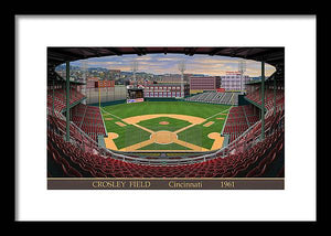 Crosley Field 1961 - Framed Print