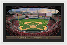 Load image into Gallery viewer, Crosley Field 1961 - Framed Print
