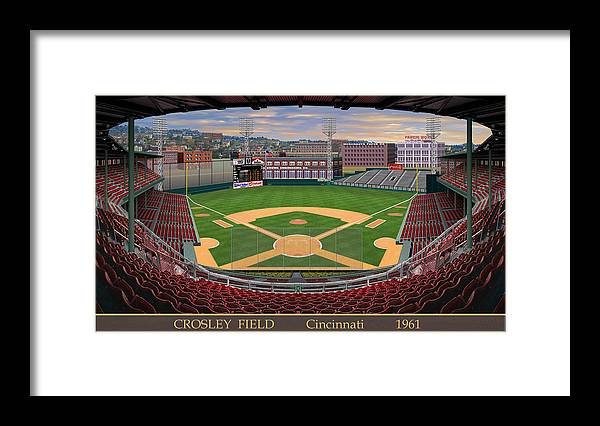 Crosley Field 1961 - Framed Print