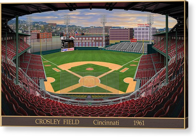Crosley Field 1961 - Acrylic Print