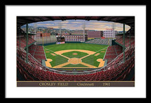 Load image into Gallery viewer, Crosley Field 1961 - Framed Print
