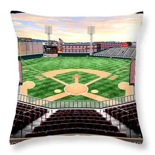 Crosley Field 1961 - Throw Pillow