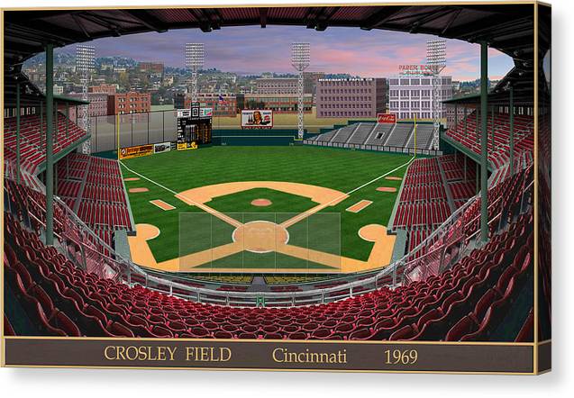 Crosley Field 1969 - Canvas Print