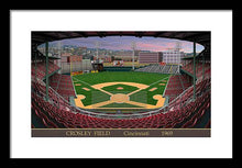 Load image into Gallery viewer, Crosley Field 1969 - Framed Print
