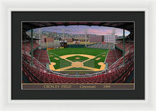 Load image into Gallery viewer, Crosley Field 1969 - Framed Print
