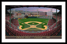 Load image into Gallery viewer, Crosley Field 1969 - Framed Print
