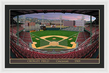 Load image into Gallery viewer, Crosley Field 1969 - Framed Print
