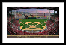 Load image into Gallery viewer, Crosley Field 1969 - Framed Print
