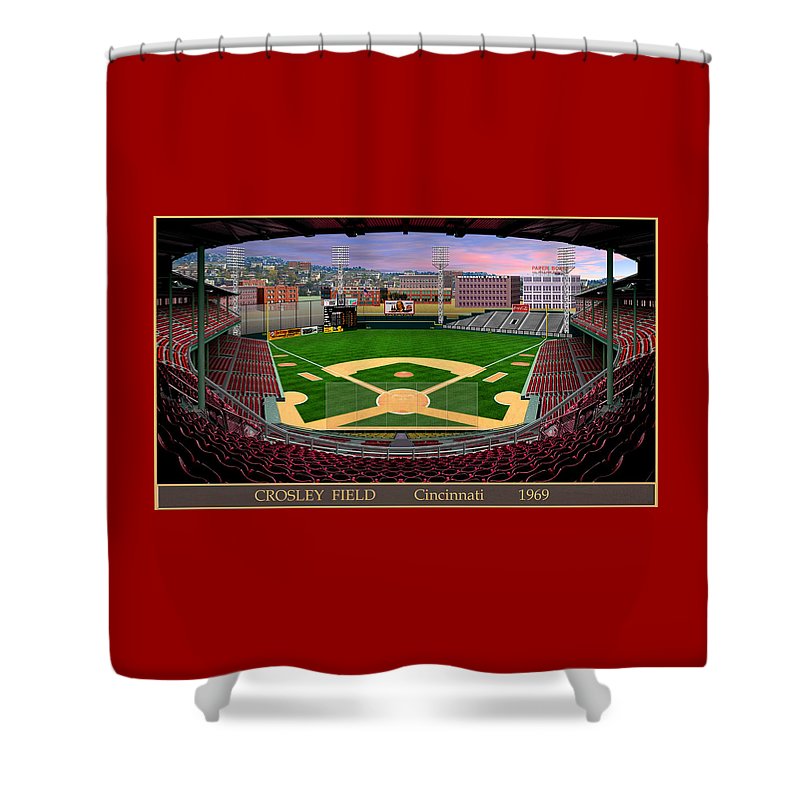 Crosley Field 1969 - Shower Curtain