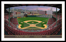 Load image into Gallery viewer, Crosley Field 1969 - Framed Print
