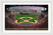 Load image into Gallery viewer, Crosley Field 1969 - Framed Print
