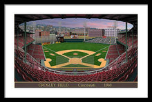 Load image into Gallery viewer, Crosley Field 1969 - Framed Print
