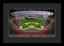 Load image into Gallery viewer, Crosley Field 1969 - Framed Print
