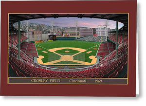 Crosley Field 1969 - Greeting Card