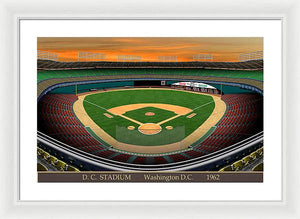 D.C. Stadium 1962 - Framed Print