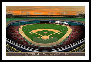 D.C. Stadium 1962 - Framed Print