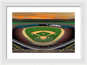 D.C. Stadium 1962 - Framed Print